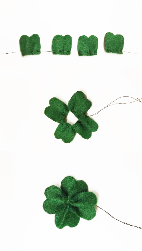 Collage DIY St Patricks Day Shamrock Felt