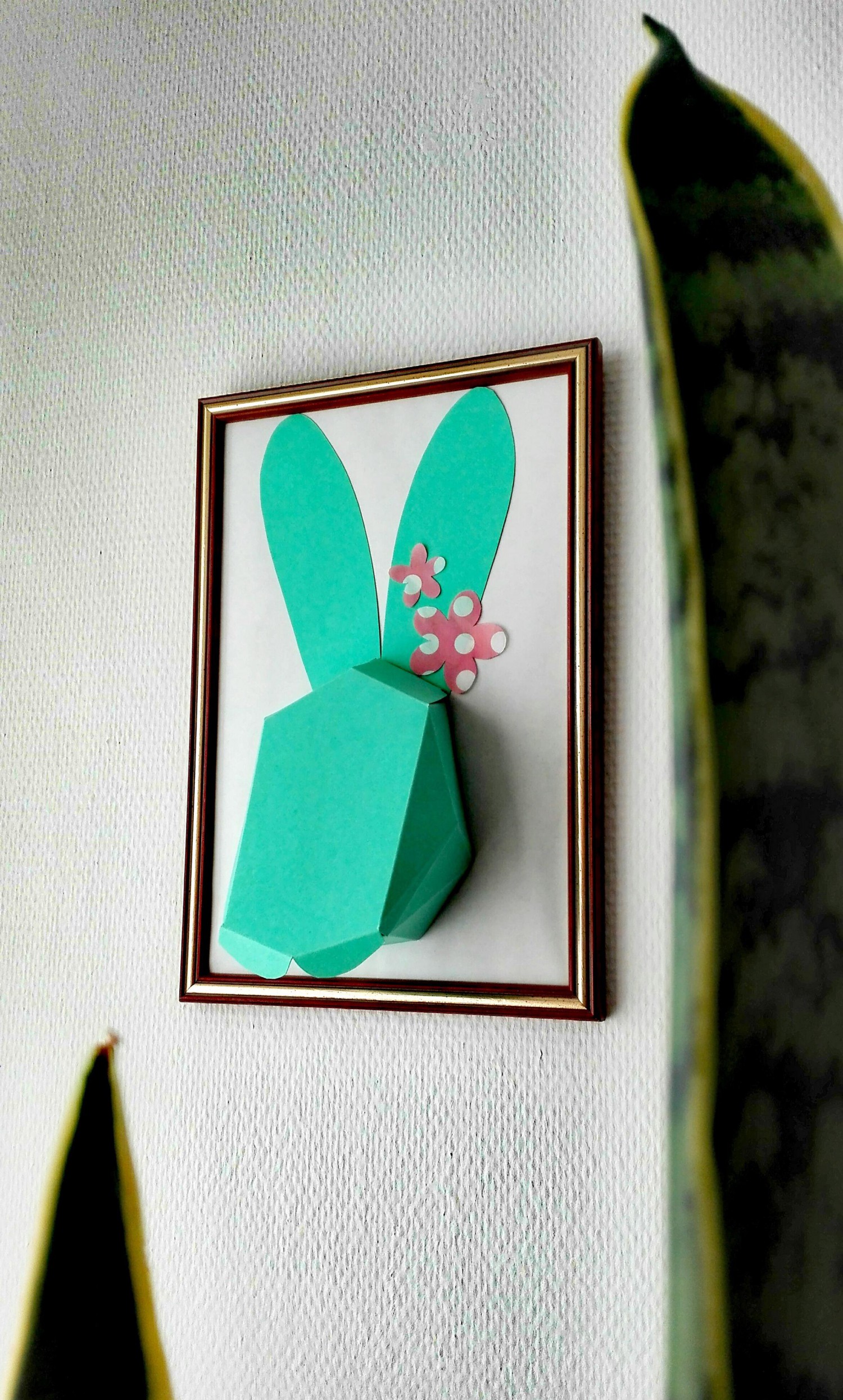 Papierhase DIY Bild Ostern