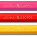 Michael and George Bleistift Lampe Lineal Geodreieck Uhr Spiegel Interior Design