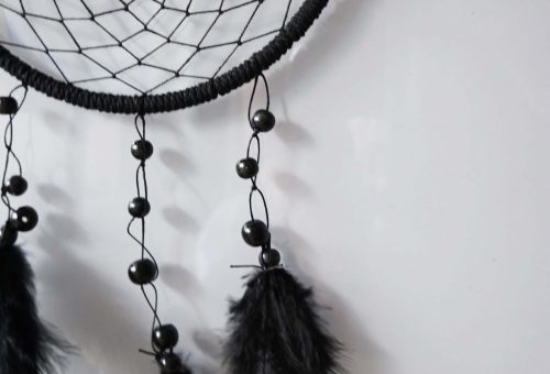 Traumfänger, dream catcher , DIY, Do it yourself, basteln, kreativ, Idee, Schlafzimmer, Schlaf, Bett Traum, Interior Design, Innenarchitektur, Schwarz, bunt, Ethno, Boho, trend