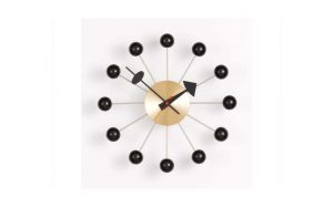 Designklassiker Ball Clock von George Nelson, Vitra, Uhr, Sunburst, Wand, Büro, Wohnzimmer, flur, Design Interior Interirordesign, Innenarchitektur, bunt, schlicht, modern, klassisch