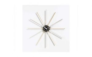 Designklassiker Ball Clock von George Nelson, Vitra, Uhr, Sunburst, Wand, Büro, Wohnzimmer, flur, Design Interior Interirordesign, Innenarchitektur, bunt, schlicht, modern, klassisch