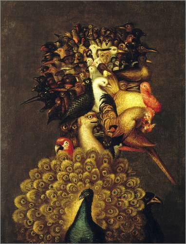 Guiseppe Arcimboldo Serie Kunst Künstler, Manierismus, Barock, Gemüse, Obst Collage, Gemälde, Öl, Leinwand, Idee, KReativ, Gestaltung, Malerei, Vier Elemente, JAhreszeiten, Feuer Wasser Erde Luft, Frühling, Sommer, Herbst und Winter