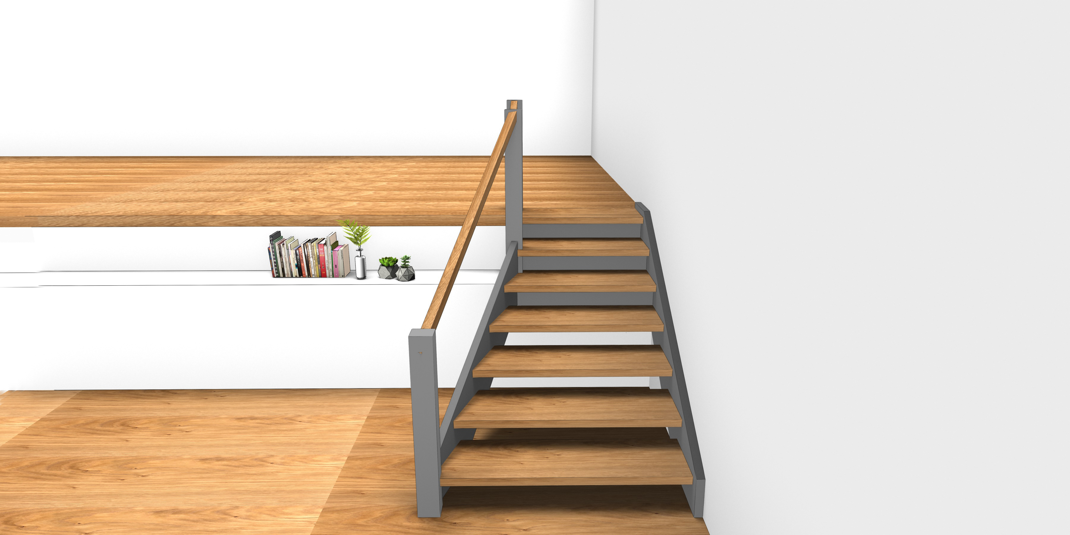 Treppe, Rendering, Entwurf, Innenarchitektur, Konstruktion, Schreiner