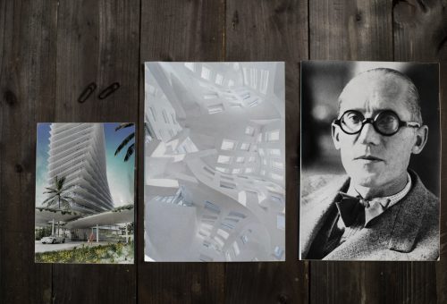 Mockup archiTEXTen Corbusier BIG Ghery